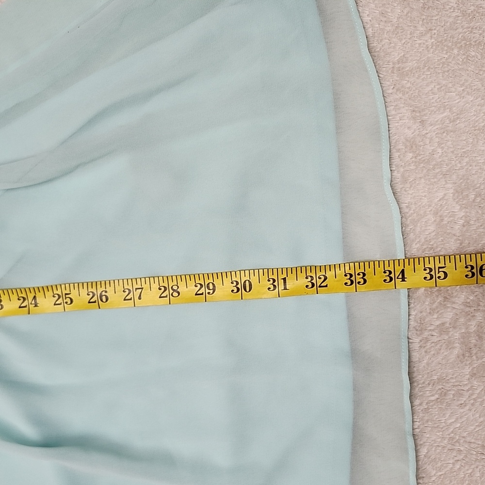 New IZ Byer Elegant Sea Green Sleeveless Mini A-Line Summer Dress Size Small - Picture 11 of 11